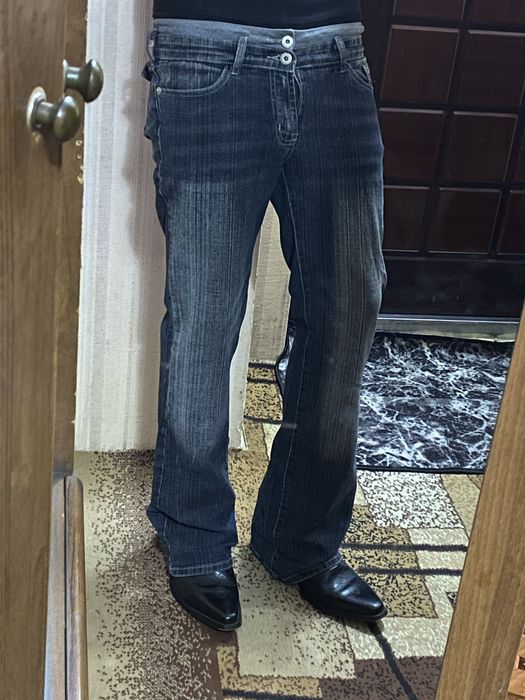 Balenciaga type flared bootcut double waisted jeans archive vintage acne studios viperr opium indie sleaze