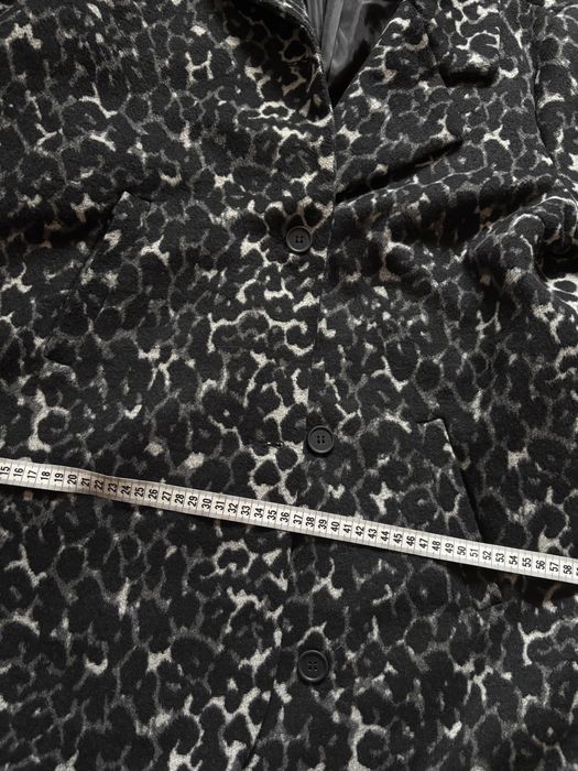 płaszcz oversize w panterkę