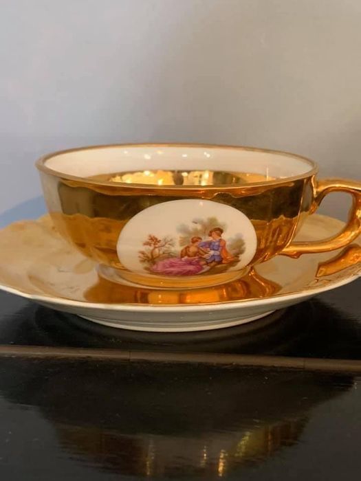 Conjunto de cha dourado Artibus