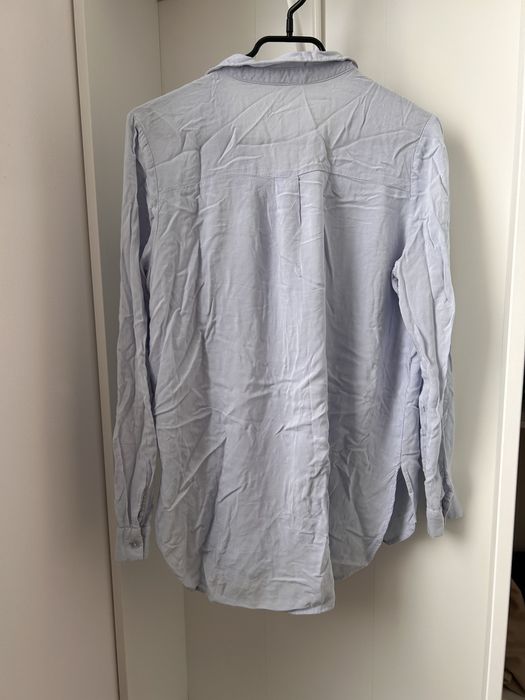 Blekitna koszula z wiskozy cubus S