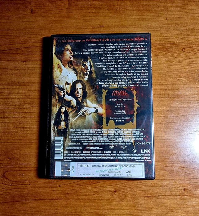 SKINWALKERS - Sangue de Lobo (Jason Behr/Rhona Mitra/Matthew Knight)