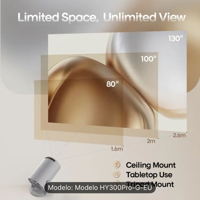 Projetor Com Android - MAGCUBIC HY300 Pro