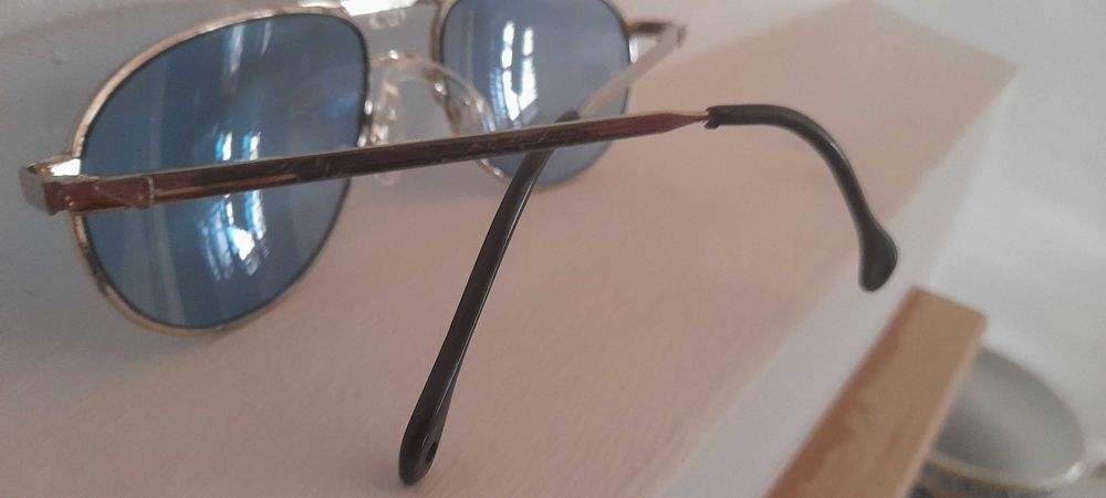 Puma - oculos sol retro metal lentes azuis