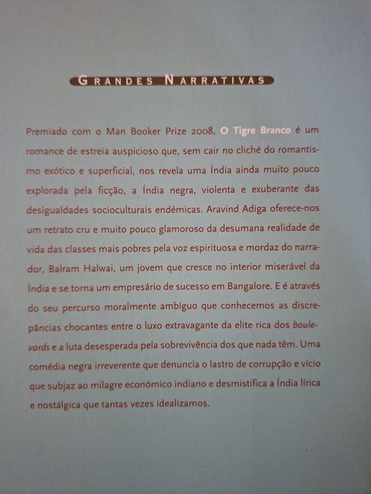 O Tigre Branco .