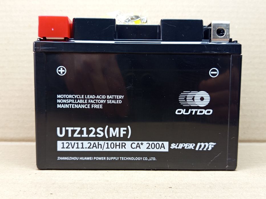 Акумулятор мото АКБ 12V 11.2A UTZ12S (MF) 150-87-110mm "OUTDO"