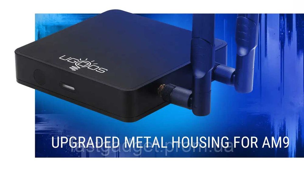 Android TV приставка Ugoos AM9 smart TV box, Android 14, Amlogic S905X