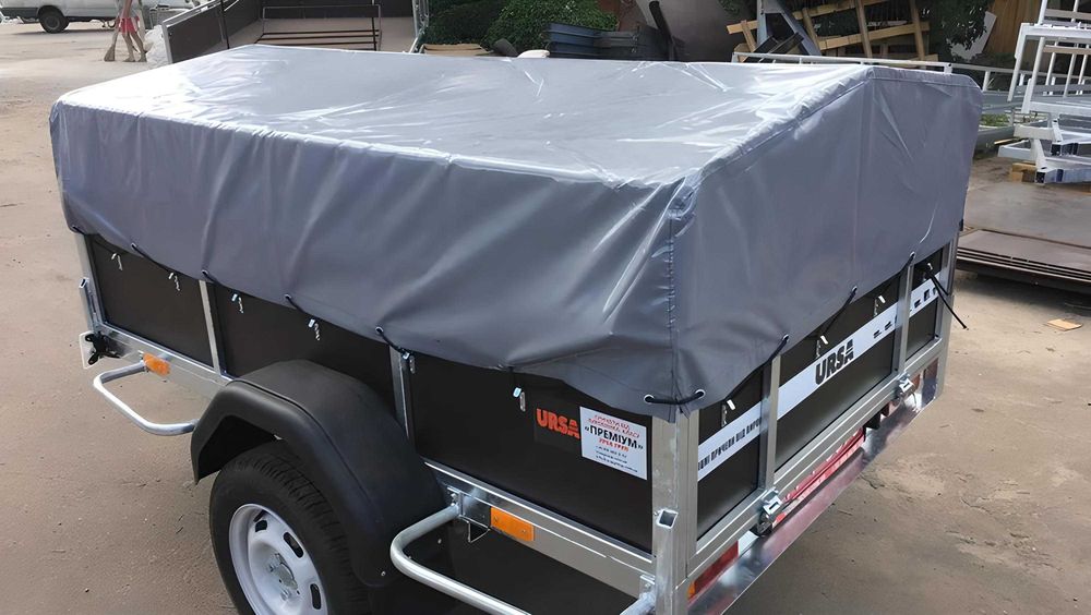 Тент ПВХ на легковой прицеп на заказ. Накидка, полотно,брезент, причіп