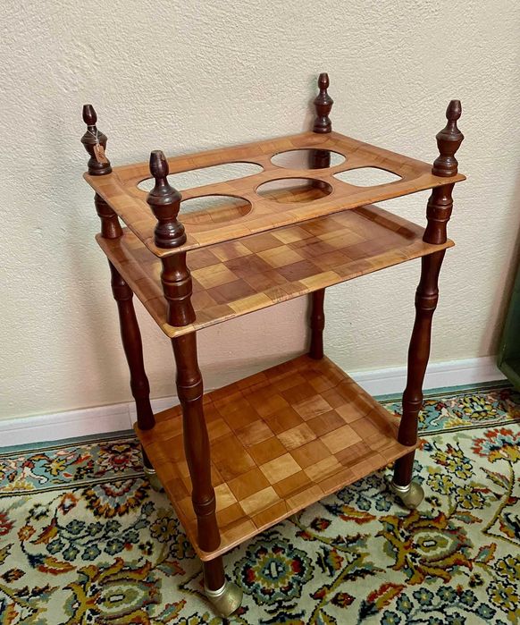 Móvel de bar escandinavo em teca — anos 50-70