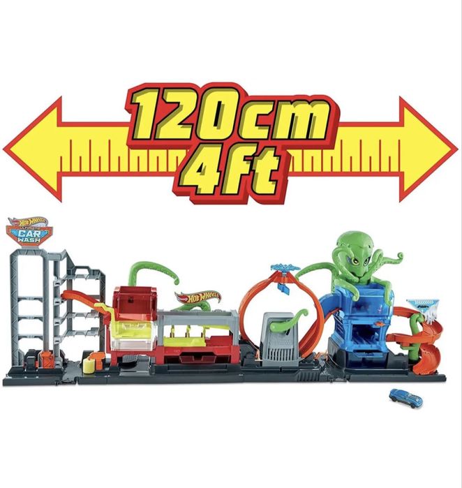 Трек Hot Wheels автомийка восьминіг