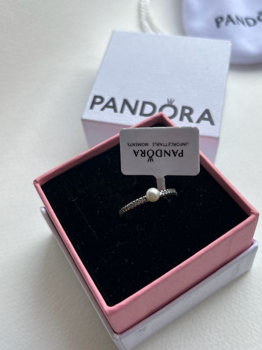 Каблучка Пандора Pandora з перлиною Русалонька