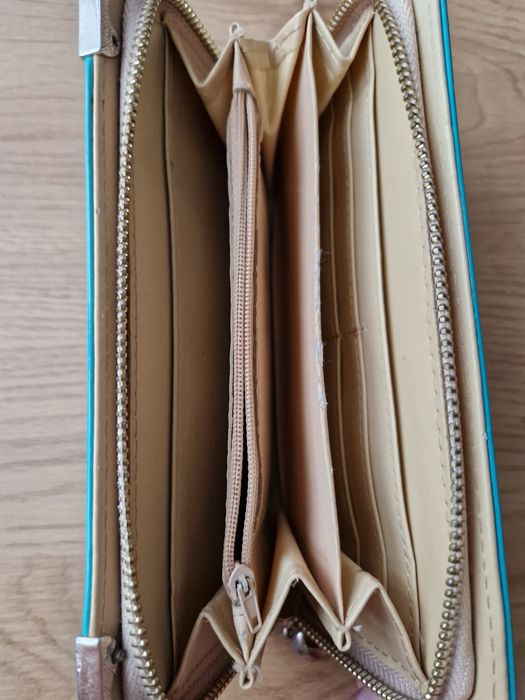 Portfel turkusowy duży