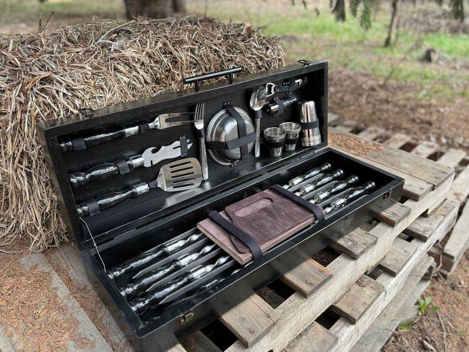 Набір шампурів у кейсі шампура в кейсе шампури на подарунок