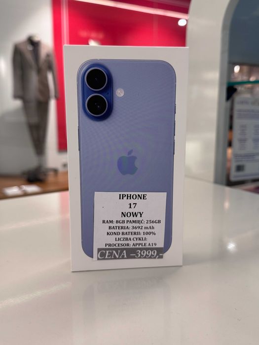 iPhone 17 256GB NOWY Topcase Vivo *Raty 0%
