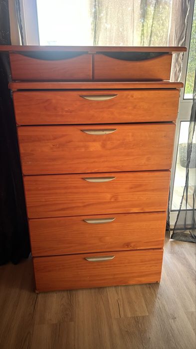 Camiseiro de 5 gavetas em cerejeira