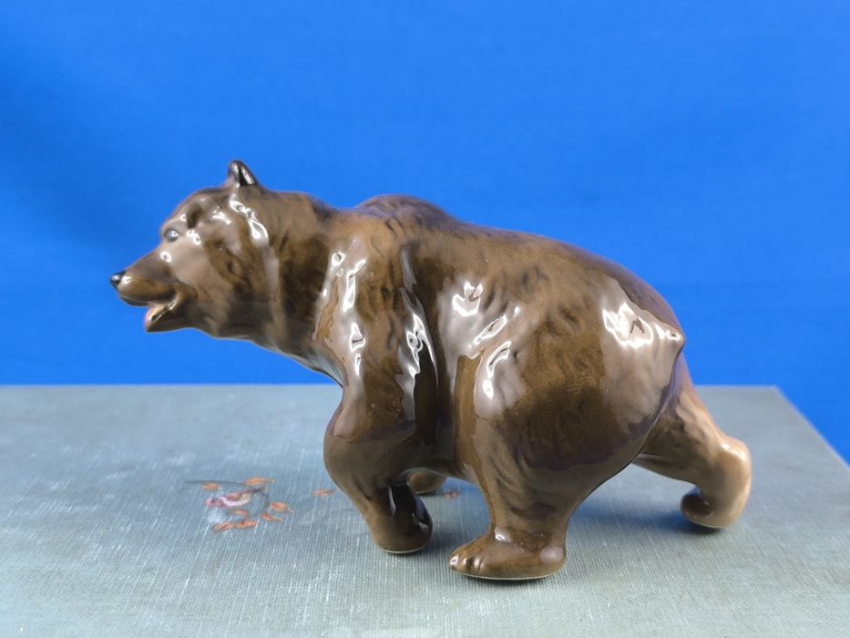 Niedźwiedź brunatny Scitalis Astrachań #porcelana #Rosja #ozdoba