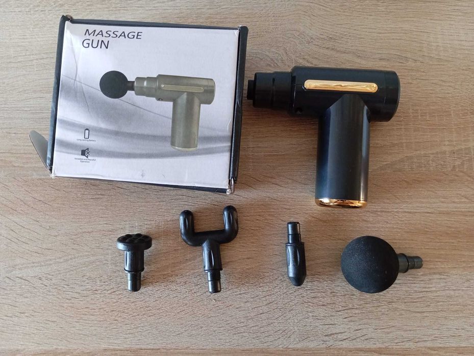 Pistola de Massagem Muscular – 30W – 4 Cabeças