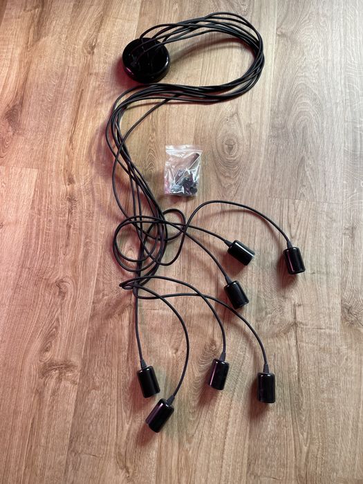 7 ramienna lampa sufitowa „pająk”.