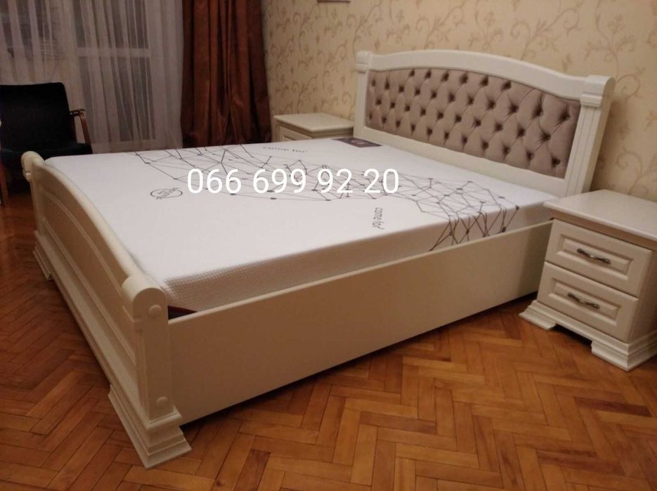 Ліжко "Прованс" з дерева з масиву вільхи 160*200 від виробника