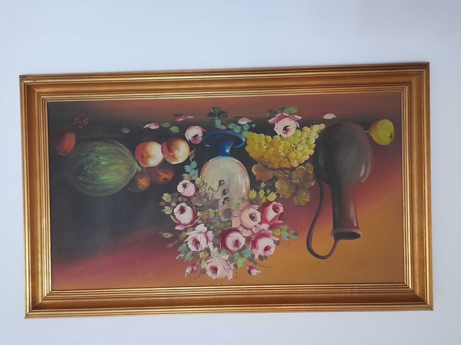 Quadro em tela com pintura de Natureza morta