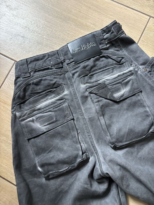 Low Lights Studios Oil Dyed Multipocket Cargo Pants Spodnie Bojówki Baggy XS
