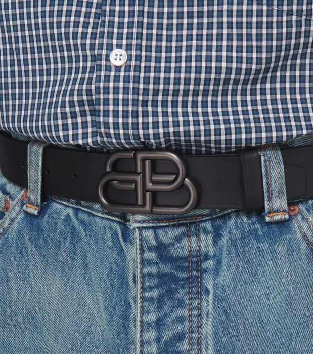 Ремень Баленсиага Черный / Balenciaga BB Belt Black