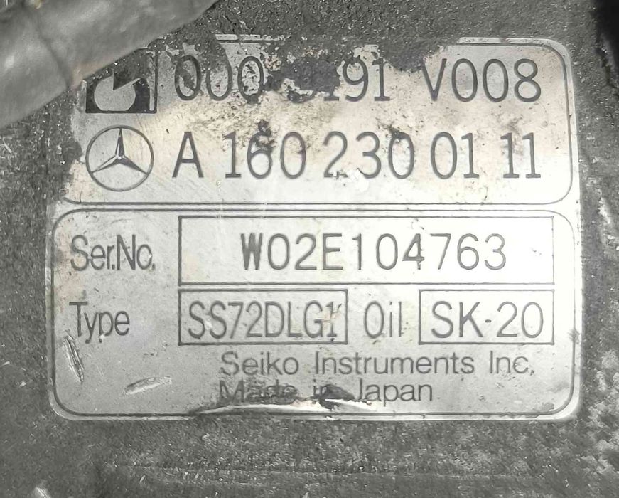 Compressor Ar Condicionado A1602300111 - SMART FORTWO Cabrio