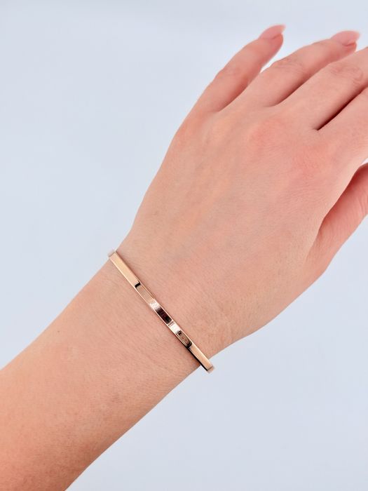 Золотий браслет жорсткий (скоба)