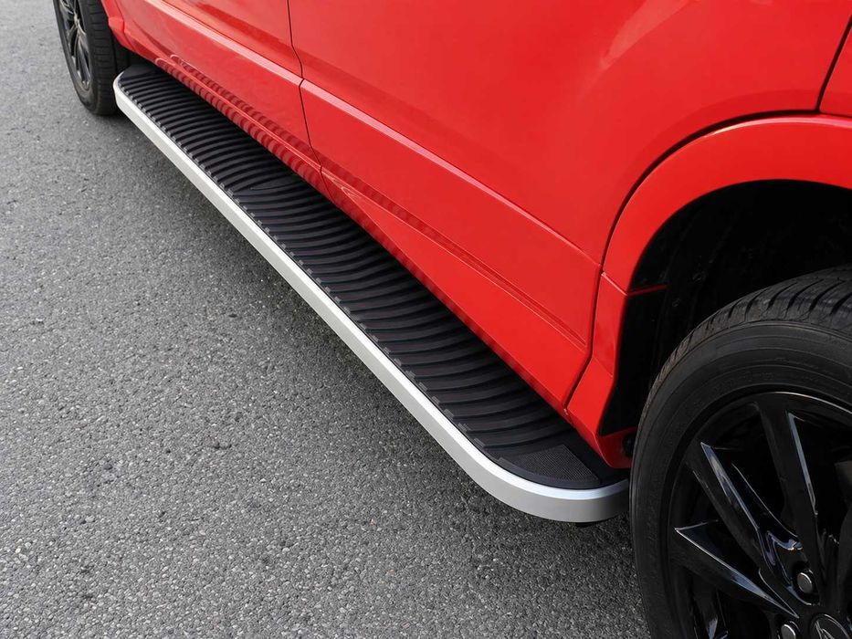 Підніжки бокові, автомобільні підніжки, бокові пороги, Almond black / gray, універсальні подножки