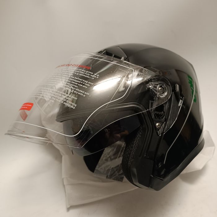 Kask Otwarty Jet Blenda Chopper Cruiser Skuter Komfortowy CE Czarny