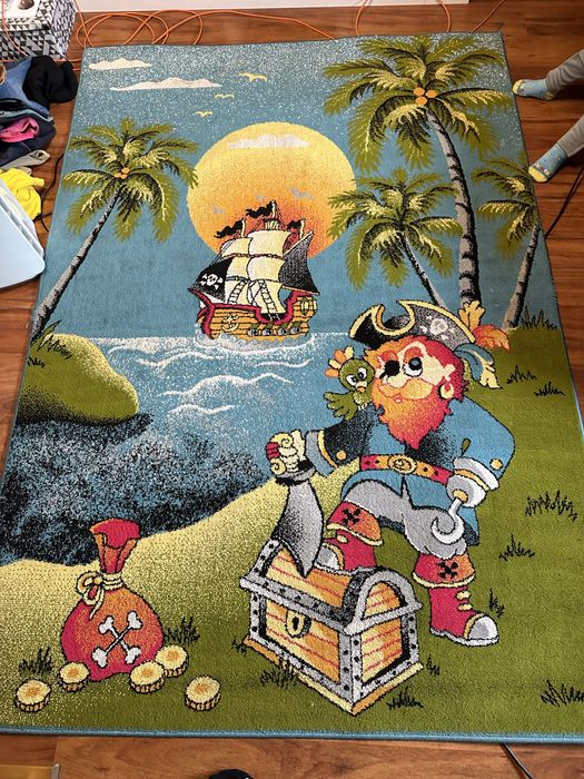 Duzy gruby Dywan piraci