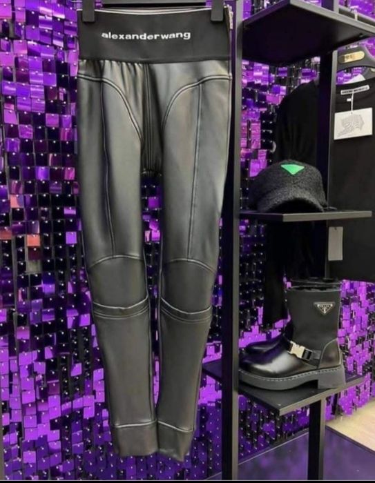 Лосини Alexander Wang кож