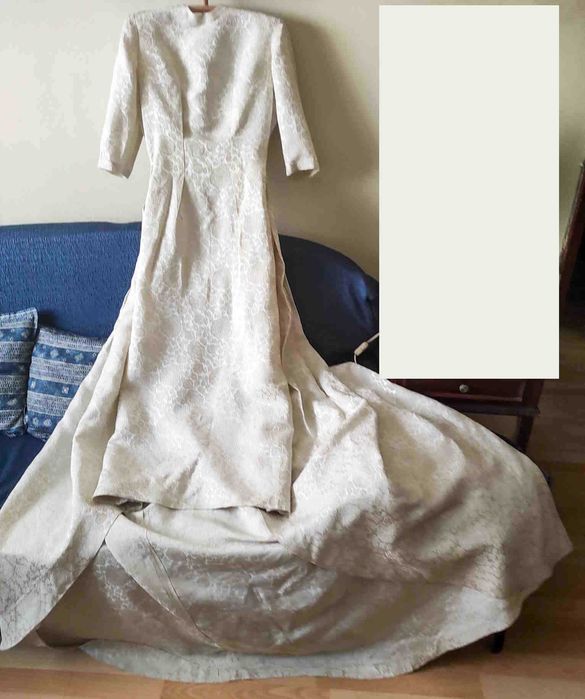 Vestido de Noiva Vintage 1964 + Luvas de Oferta