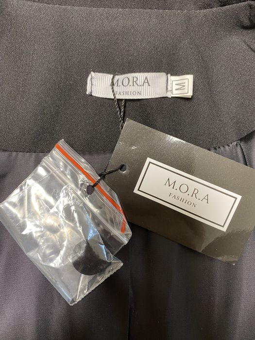 Чорний подовжений жакет / діловий піджак