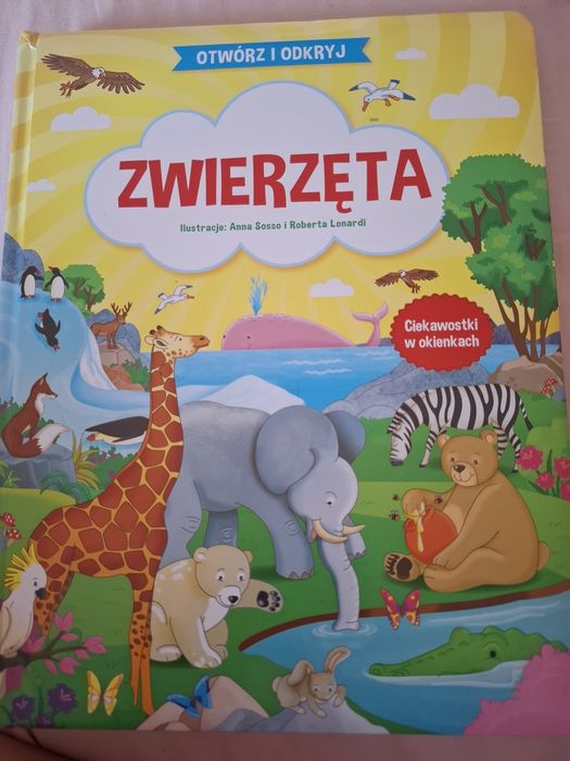 Zwierzęta otworz i odkryj, książka z okienkami