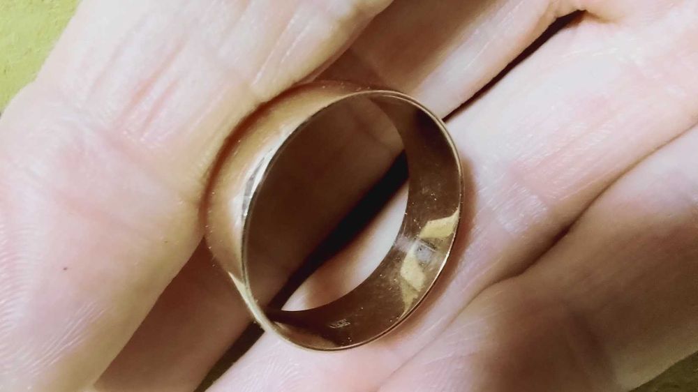 Обручка кiльце обручальне СРСР, золотое обручальное кольцо СССР 583