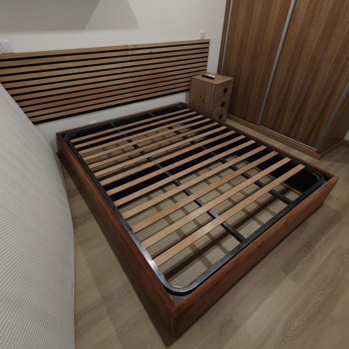 Cama Sommier Castanho