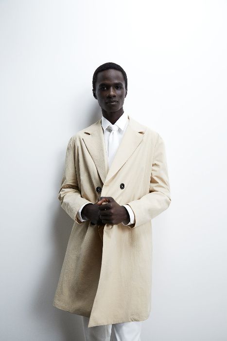 ZARA Luksusowy PŁASZCZ TRENCZ męski L 399 zł! super cena