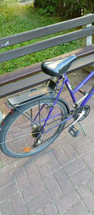 Rower fioletowo różowy