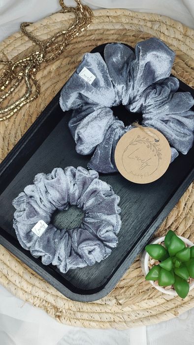 Scrunchie Handmade - Zestaw 2 gumek - Ręcznie szyte - Lovely