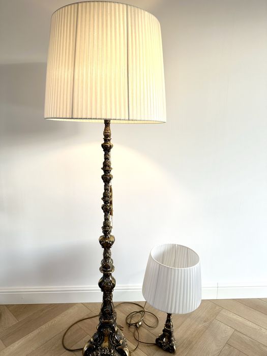 Lampa podłogowa oraz mniejsza np. na komodę