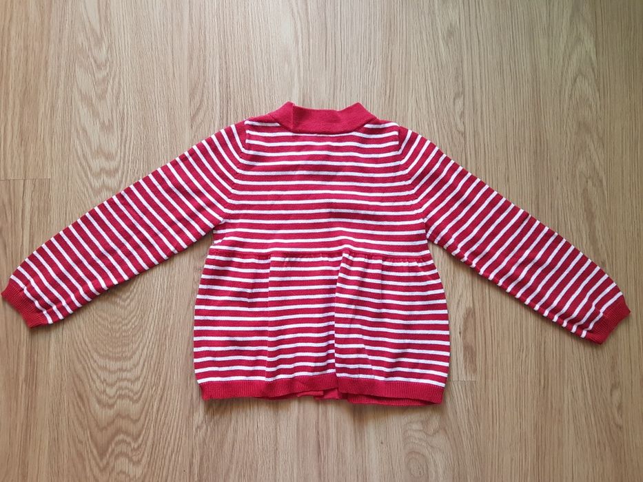 OFERTA PORTES - Casaco Riscas Vermelhas e Brancas Benetton (4-5Anos)