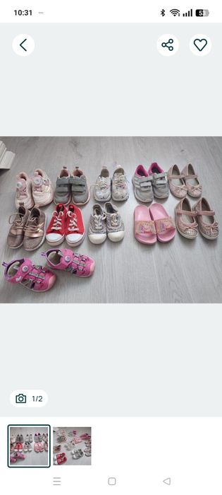 Ubrania i buciki dla dziewczynki