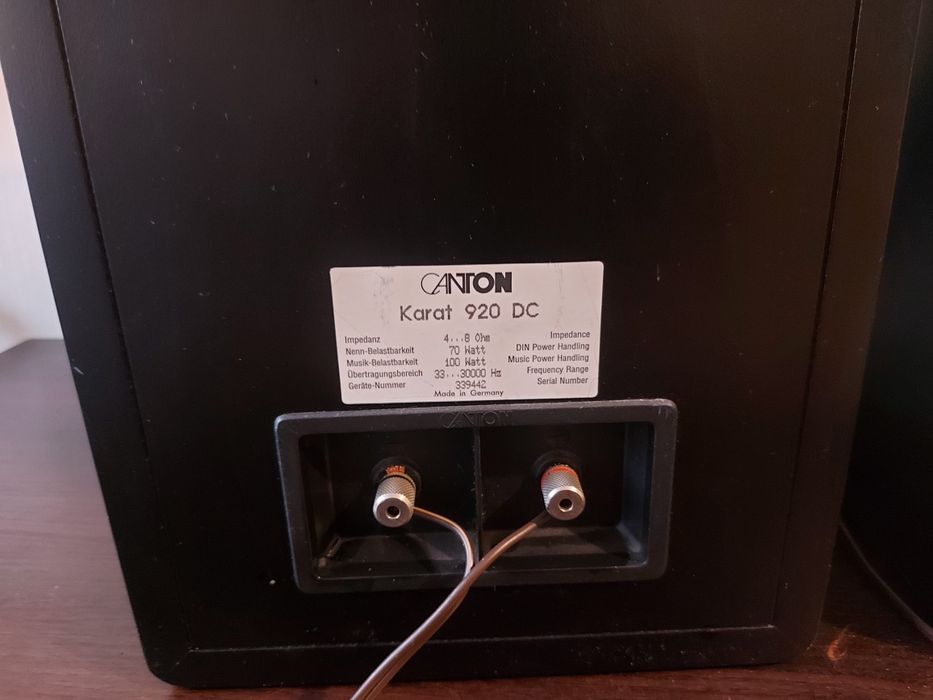 Kolumny audiofilskie Canton Karat 30 i  920 DC stan b.dobry