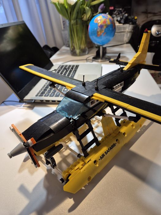 Klocki typu lego, plastikowe, samolot
