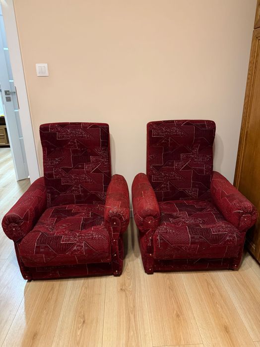 Zestaw kanapa / wersalka fotele klasyczne tapicerowane