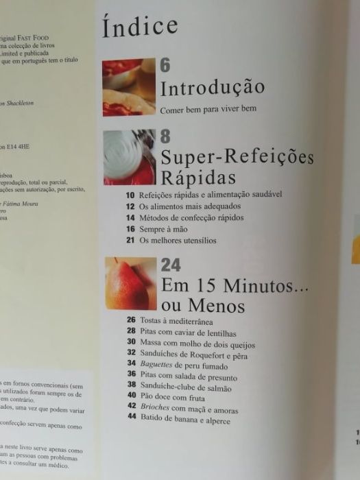 Livro refeições rápidas