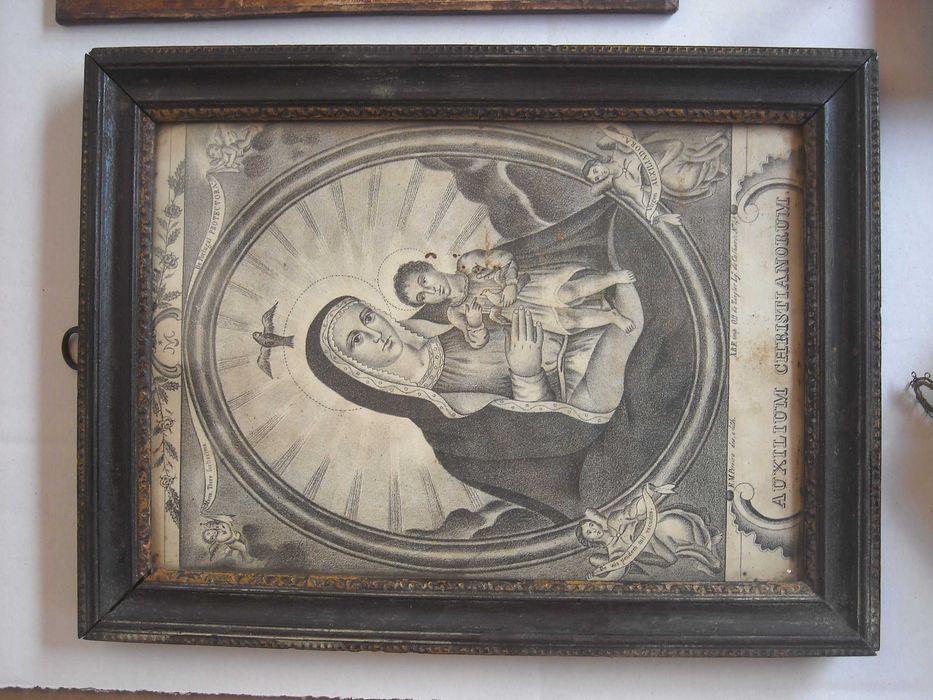 Registos quadros antigos religiosos arte sacra gravura