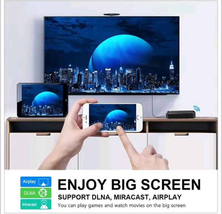 Smart TV Box Android 14 UHD 4K 8+128GB 4 rdzeniowy procesor