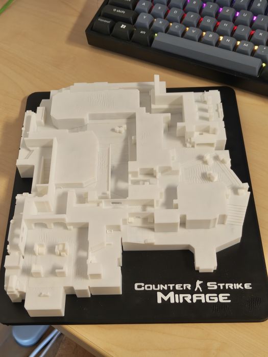 CS2 карти у 3D | Mirage | 3D друк | Подарунок геймеру Контер страйк