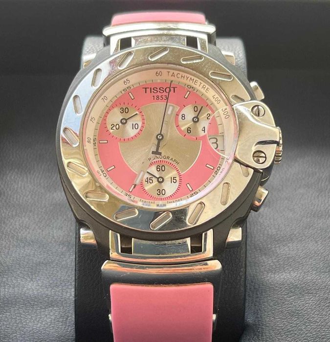 Relógio Feminino Tissot T-Race (original) – Rosa/Prateado
